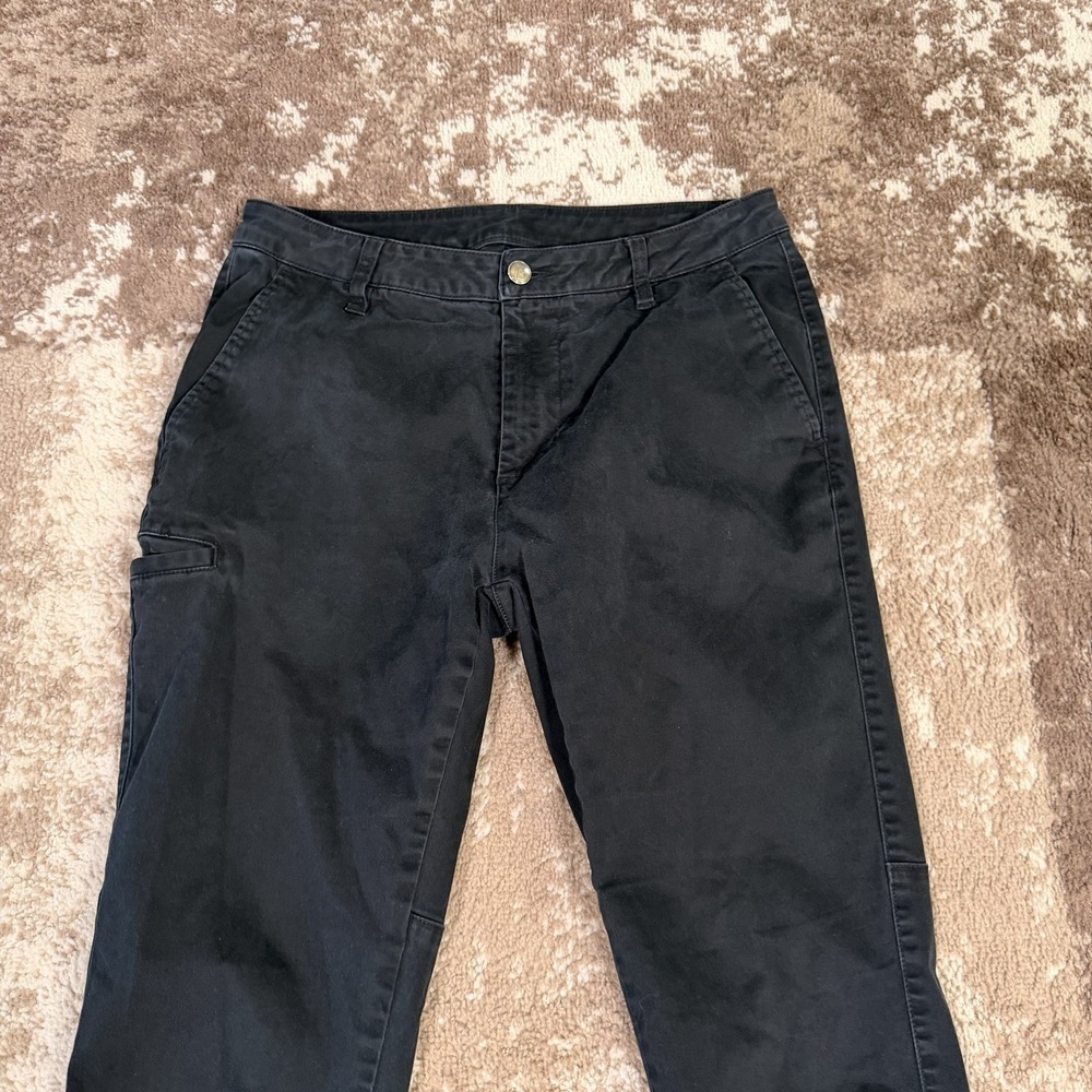 BYLT Basics Stretch Chino‎ Pants Mens 32 Premium Black Casual Straight - Picture 2 of 7
